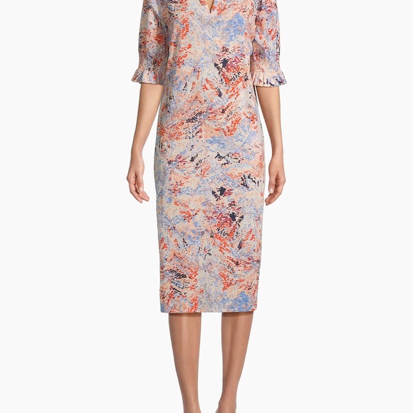 Crafted of seersucker cotton, the Nydela midi-dress from Masai Copenhagen - Picture 3 of 8